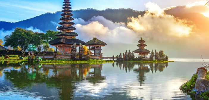 Pagode en Indonésie
